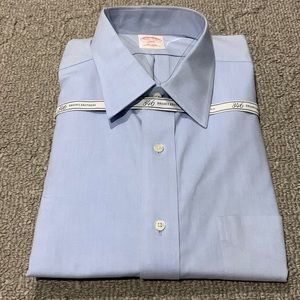 NWT Brooks Brothers “346 Non-Iron” Dress Shirt Neck Size 17.5 32/33.